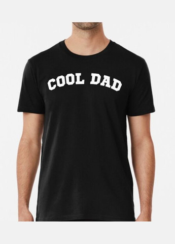 Черная мужская футболка с принтом cool dad для папы Stedman