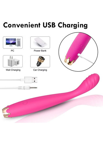 Многофункциональный вибратор для точки G с рельефной головкой анальный Розовый (2104618291) No Brand (322843614)