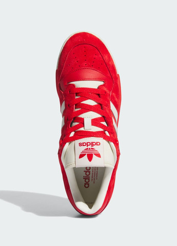 Красные всесезонные кроссовки rivalry low adidas