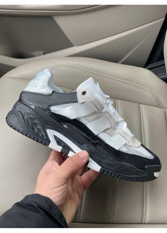 Чорні Осінні кросівки чоловічі adidas niteball white black 1 адідас найтбол No Brand