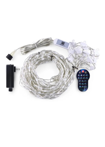 Смарт гірлянда штора 3*3 м 400 LED RGB, керування телефоном чи пультом No Brand (316322109)