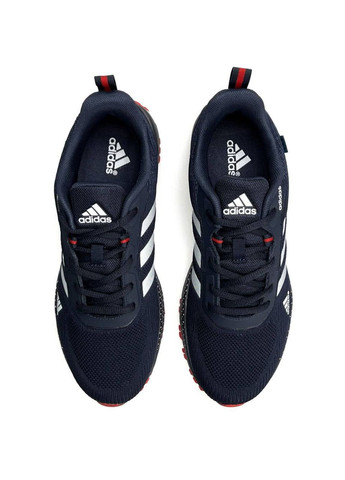 Темно-синій Осінні кросівки чоловічі adidas marathon pro+ navy red No Brand Marathon Pro+