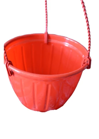 Горшок для цветов подвесной d190 с подвесом (Красный) No Brand (384185844)