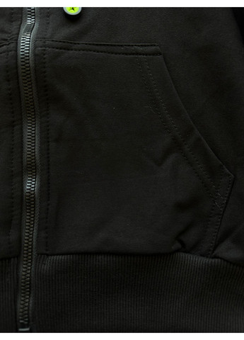 Спортивный костюм толстовка с молнией (зепка) и брюки-джогеры B13969-1 черный с зеленым Grace (356111759)