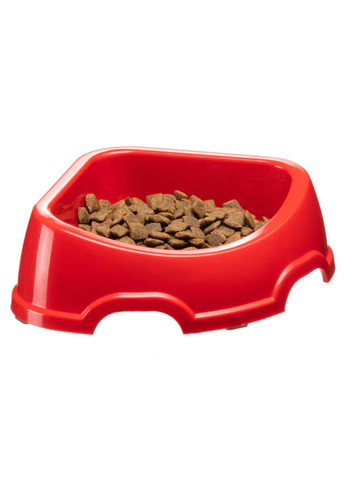 Миска для собак и котов Party 20 пластиковая угловая красная 24x21x7 см 500 мл 71120099 Ferplast (289533767)