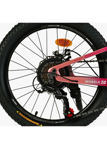 Дитячий спортивний велосипед 20" дюймів Next 20203 магнієва рама Shimano Revoshift 7 швидкостей. Pink (150665) Corso (361385121)