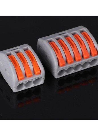 Клеми для з'єднання кабелів типу Wago 0,08-4 мм кв 120 шт (H051154) Boer (360768358)