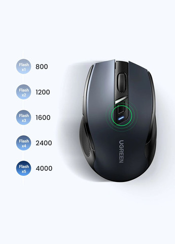 УЦІНКА! Бездротова миша MU006 Bluetooth & 2.4G безшумна 4000DPI 6 кнопок (90855) Ugreen (316132017)