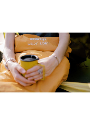 Спальний мішок Windy Light кокон лівий yellow/grey 220/80-55 UTRS-055 Tramp (366221418)