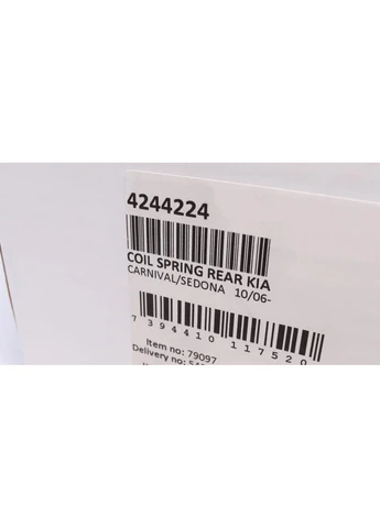 Пружини підвіски ПРУЖИНА ЗАДНЯЯ KIA CARNIVAL/SEDONA 10/06- 4244224-ua Lesjofors (366185556)
