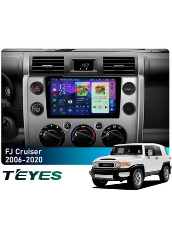 Штатна магнітола CC4 Pro 2K 8+128 Gb Toyota FJ Cruiser J15 2006-2020 (F1) 9" Teyes (378903621)