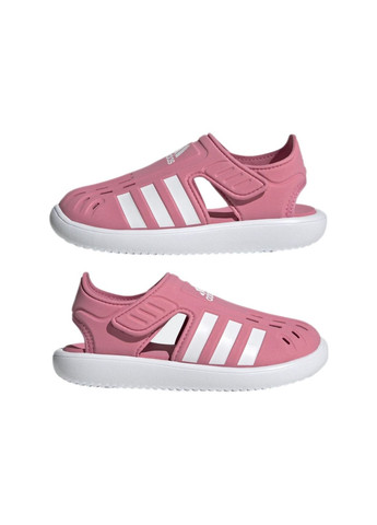 Розовые детские легкие сандалии с закрытым носком adidas