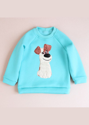 Детский свитшот с пушистой аппликацией щенка терьера унисекс Ladan (301026385)