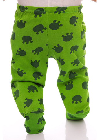 Зелений демісезонний комплект повзунки, сорочечка та шапочка інтерлок для хлопчика з жабою зелений 62 см (33074) BABYKROHA