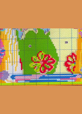Набор для вышивания по нанесённой на канву схеме "The pottings on the windows 2". AIDA 14CT printed 56*27 см Joy Sunday (313613198)