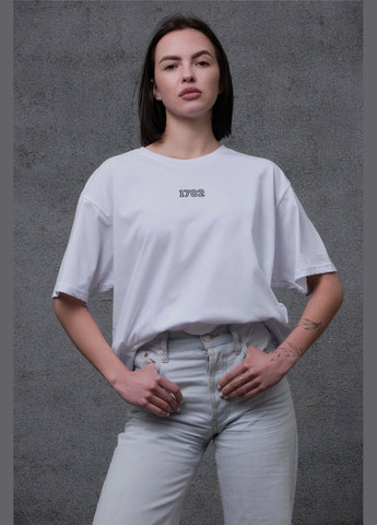 Женская Оверсайз Футболка С Принтом Respirator White Without - (327223069)