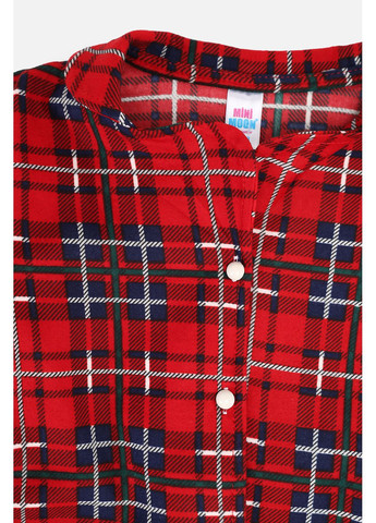 Красная всесезон пижама с штанами для девочки цвет красный cb-00283316 Mini Moon