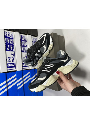 Черные демисезонные кроссовки мужские new balance 9060 black white нью беланс 9060 No Brand
