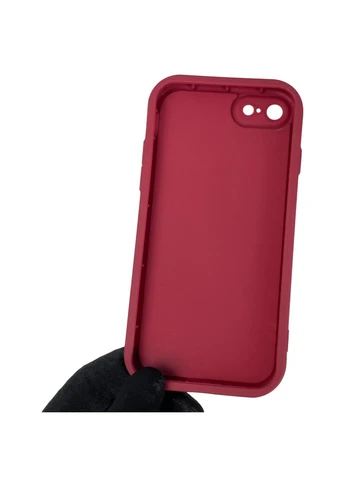 Чохол силіконовий Soft Touch з 3D принтом кумедний тед ведмідик для iPhone 7 бордовий (Повний захист камери) Apple (378976657)