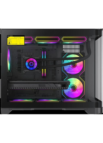 Корпус Hype-M Tempered Glass без БЖ Black GameMax (360422796)