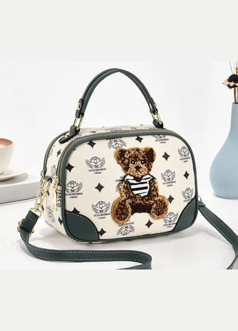 Детская сумочка с мишкой Белый с мятным (1613ДКбм) No Brand сумка (342337644)