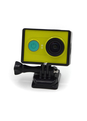 Рамка для экшн камер Xiaomi YI с переходником на стандартные крепления - желтая (код № XTGP233) Shoot (372476733)