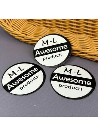 Наклейка-бирка размерник M-L - 50 мм белая Plus-plus (354796248)