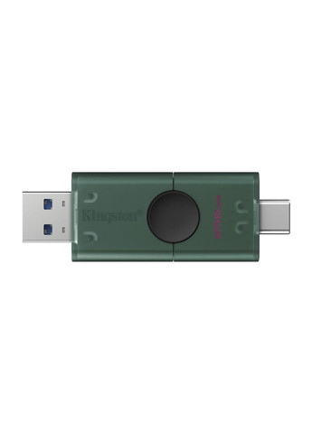Флеш-накопичувач USB3.2 256GB Type-C DataTraveler Duo Green (DTDEG2/256GB) Kingston (364860673)