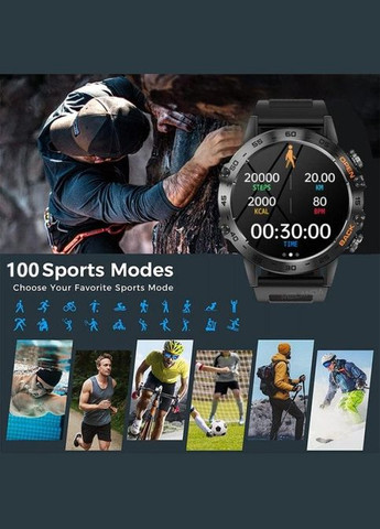 Наручний багатофункціональний смарт-годинник ударостійкий чоловічий розумний смарт-годинник delta з крокоміром (Е1612-2) Smart (306632975)