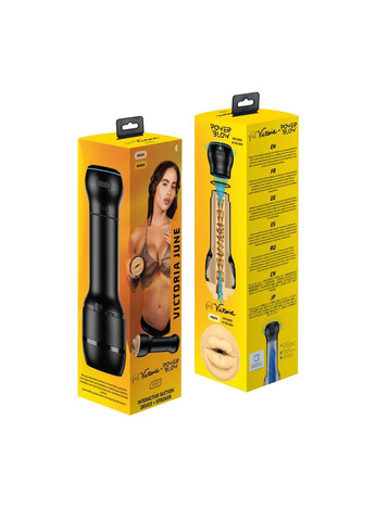 Мастурбатор с всасывающей интерактивной насадкой PowerBlow&FeelVictoriaMouth ComboSet Kiiroo (303902582)