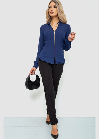 Темно-синя блуза жіноча шифонова Ager 186R504