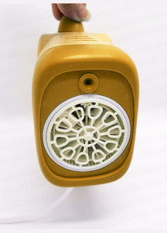 Пістолет для бульбашок дитячий генератор мильних бульбашок на батарейках з підсвічуванням розчином Зелений 73634 DobraMAMA (331647793)