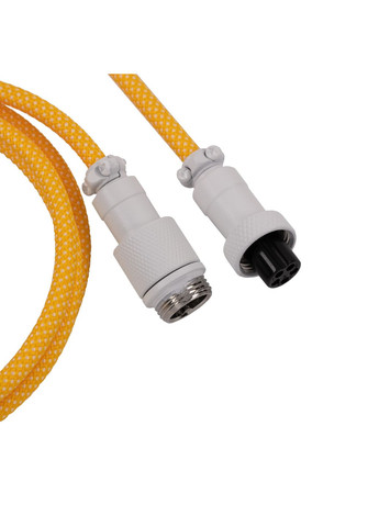 USB-A/USB-C > USB-C заряджання/синхронізації, 1.36м, Type-C, Coiled Aviator, жовтий Keychron (367854269)