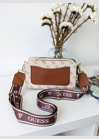 Сумка жіноча молочна + рудий крос-боді мінілого No Brand (322464653)