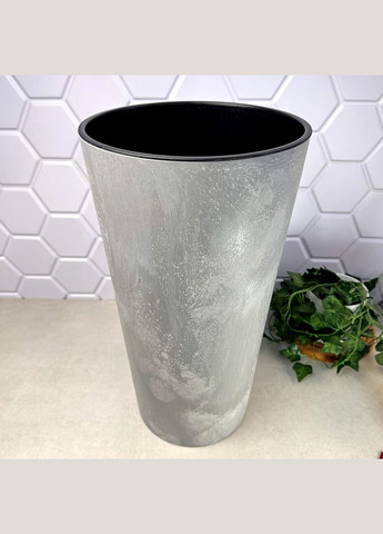 Высокий двойной горшок Лилия 25 см Бетон Lamela (329187438)