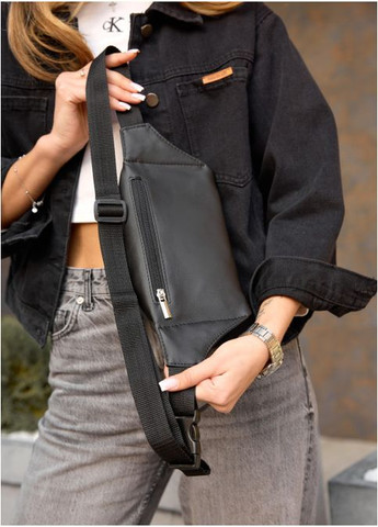 Сумка на пояс бананка Tirso MTH черная (SKU_80131001-VS) Sambag (302450208)