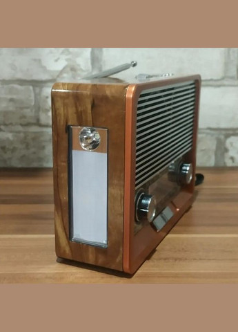 Радіоприймач на акумуляторі RT-306 FM/AM/SW/Bluetooth/USB з ліхтариком (1756375712) Everton (326033154)