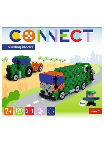 Конструктор Connect 2 в 1, 190 деталей (5900511619751) Trefl Connect 2 в 1, 190 деталей (401660918)