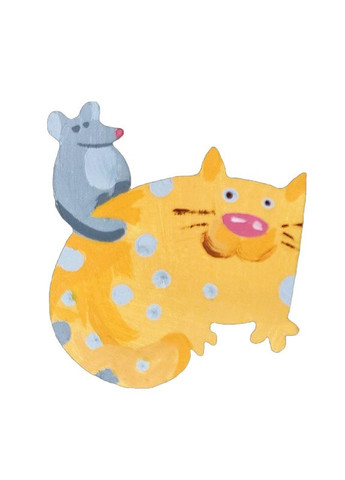 Набір дитячої творчості Розпис по дереву "Магніти-веселі коти" РД-011 УМНЯШКА (304998889)