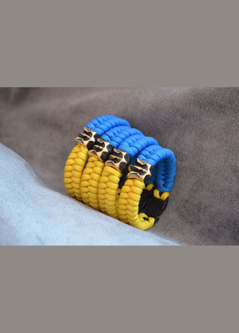 Браслет из паракорда с Гербом Украины с флагом латунь на фастексе + брелок в подарок No Brand (341738946)