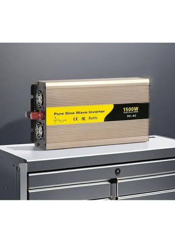 Автомобільний інвертор Pure Sine Wave Inverter 12В-220В перетворювач 1500 Вт із чистою синусоїдою (2104618826) No Brand (369963248)