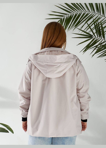 Жіноча вітровка однотонна з капюшоном No Brand (345643601}