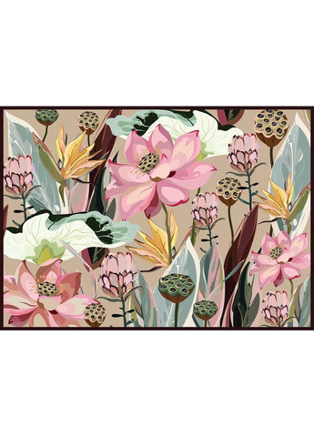 Пазли тришарові Flowers 2, 48х67 см, 1000 елементів () Interdruk 326195 (370499159)