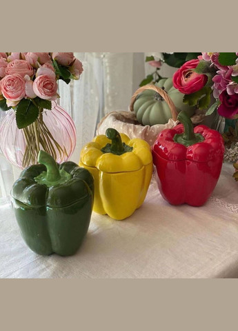 Банка керамическая Pepper желтый, 550мл No Brand (300064576)