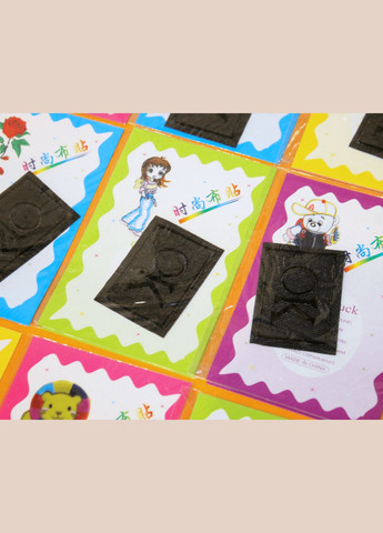 Аплікація для одягу нашивка №164 ОК чорні 9шт/4.5х3.5см FROM FACTORY A164 (335396622)