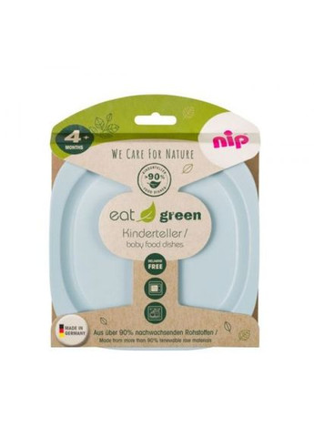 Тарілочка для годування "Зелена серія", блакитна MIC (318017123)