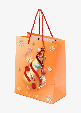 Пакет подарочный новогодний JZ05107 Оранжевый (NY) shop (2000990854629) No Brand (362895987)