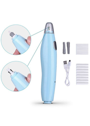 Электрическая резинка 8305 аккумуляторная, голубая Tenwin (328948503)