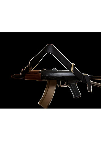 Ремінь збройовий триточковий тактичний (трикоточка для АК, автомата, нудьги, зброї) колір чорний Сварог (342375306)