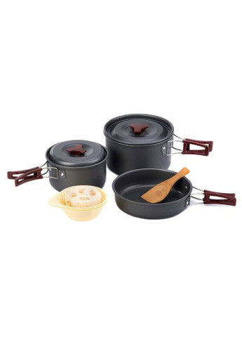 Набір туристичного посуду (6927595787205) Naturehike NH15T203-G 3-4 NH Сarbon (369883713)